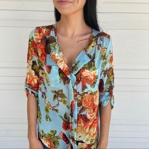 Floral Sheer Blouse